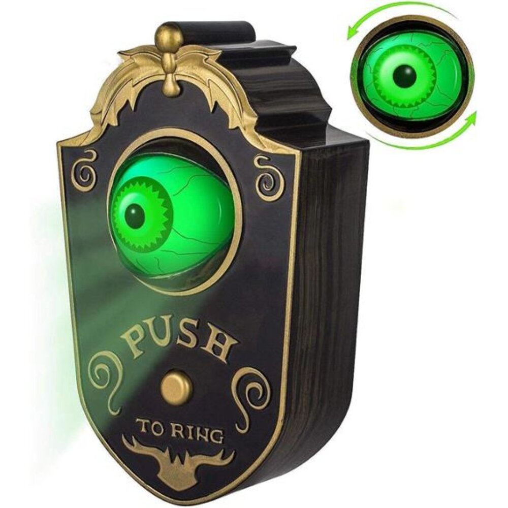 Halloween Decoration, Halloween Doorbell, Haunted Doorbell Animated Eyeball